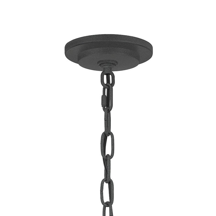 Quoizel Admiral 1 Light Outdoor Hanging, Mottled Black/Clear