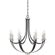 Quoizel Alana 8 Light Chandelier, Mystic Black