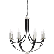 Quoizel Alana 8 Light Chandelier, Mystic Black