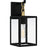 Quoizel Anchorage 1 Light Outdoor Lantern, Black/Clear Seedy