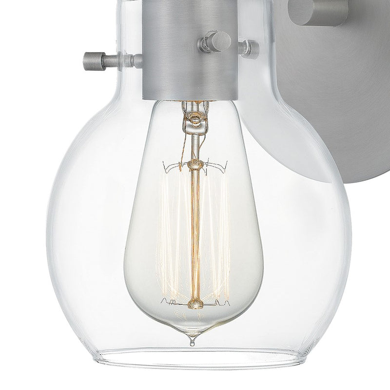 Quoizel Andrews 1 Light Wall Sconce, Antique Nickel