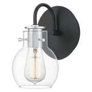 Quoizel Andrews 1 Light Wall Sconce, Earth Black