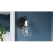 Quoizel Andrews 1 Light Wall Sconce, Earth Black