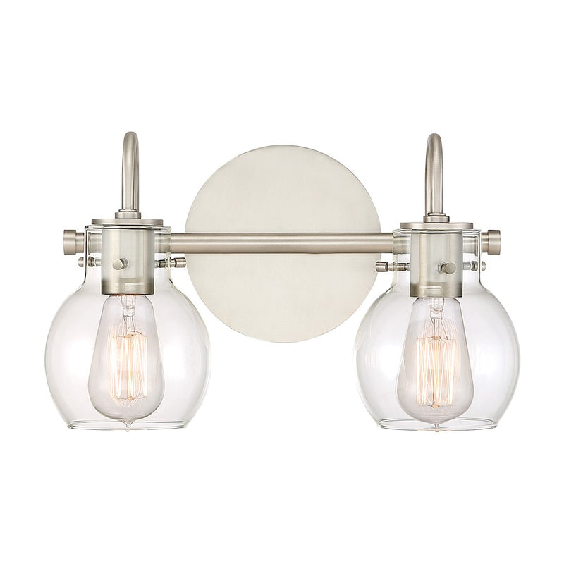 Quoizel Andrews Bath Light, 2 Light, Antique Nickel