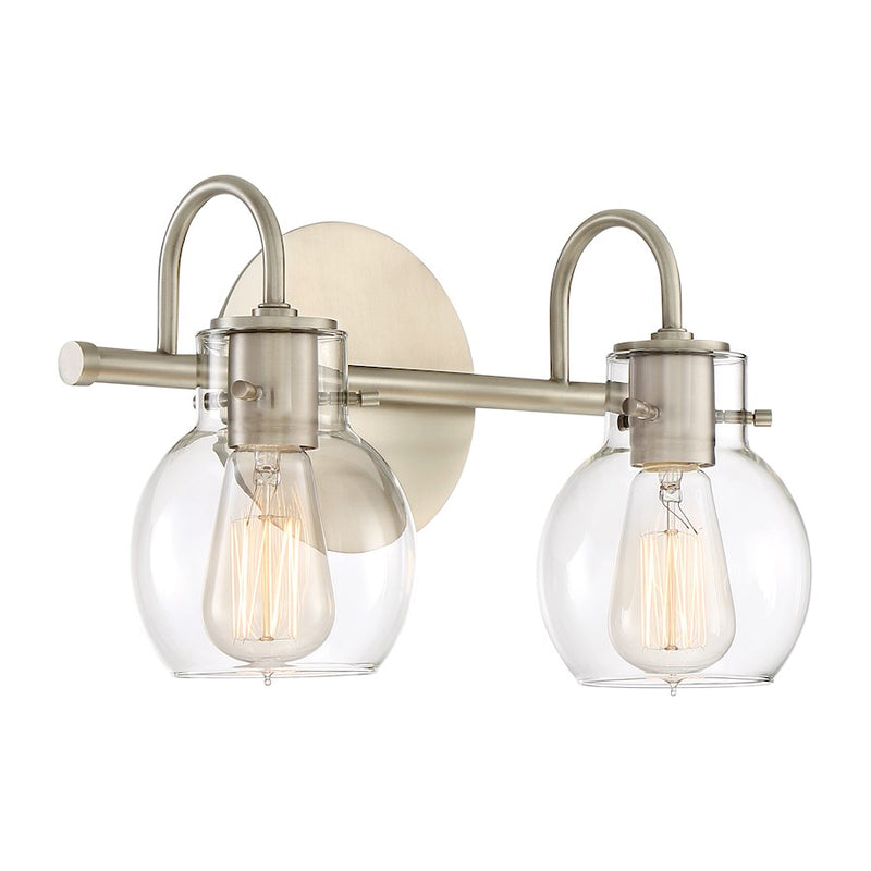 Quoizel Andrews Bath Light, 2 Light, Antique Nickel