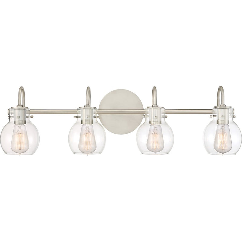 Quoizel Andrews Bath Light, 4 Light, Antique Nickel