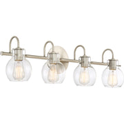 Quoizel Andrews Bath Light, 4 Light, Antique Nickel