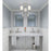 Quoizel Aria 3 Light Semi-Flush Mount, Opal