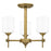 Quoizel Aria 3 Light Semi-Flush Mount, Opal