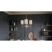 Quoizel Aria 3 Light Pendant, Antique Polished Nickel/Opal