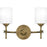 Quoizel Aria Bath Vanity, Weathered Brass/Opal Etched Glass