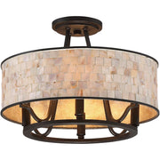 Quoizel Aristocrat 4 Light Semi-Flush Mount, Palladian Bronze