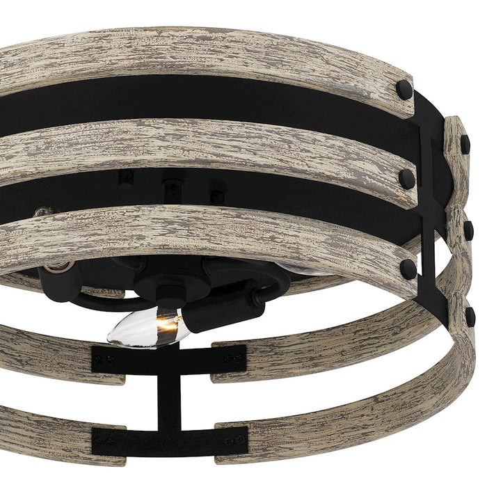 Quoizel Ashburn 3 Light Flush Mount, Earth Black