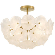 Quoizel Audrey 4-Lt Brushed Gold Semi-Flush Mount, Brushed Gold - AUD1718BRG