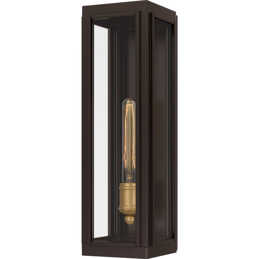 Quoizel Avon 18in 1-Light Outdoor Wall Lantern | Traditional Western Bronze and Clear Glass | Front Door & Porch | Model AVN8405WT