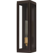 Quoizel Avon 18in 1-Light Outdoor Wall Lantern | Traditional Western Bronze and Clear Glass | Front Door & Porch | Model AVN8405WT
