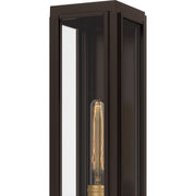 Quoizel Avon 18in 1-Light Outdoor Wall Lantern | Traditional Western Bronze and Clear Glass | Front Door & Porch | Model AVN8405WT