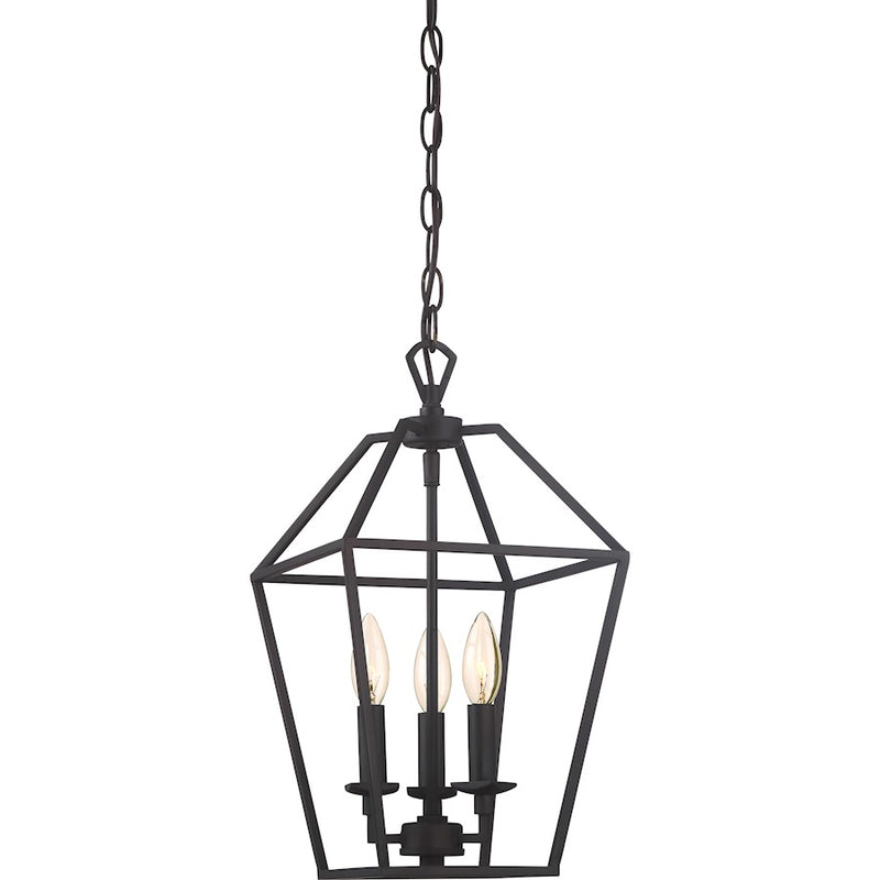 Quoizel Aviary 3 Light Foyer Piece, Palladian Bronze