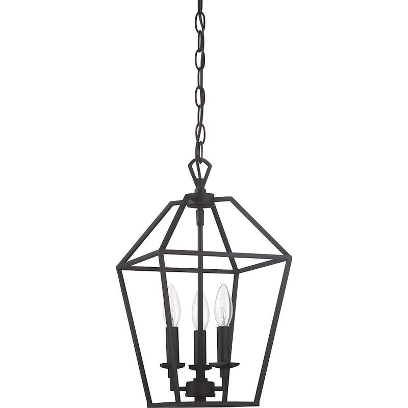 Quoizel Aviary 3 Light Foyer Piece, Palladian Bronze