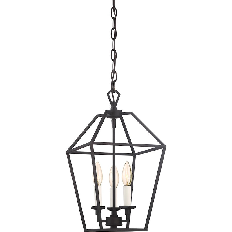 Quoizel Aviary 3 Light Foyer Piece, Palladian Bronze