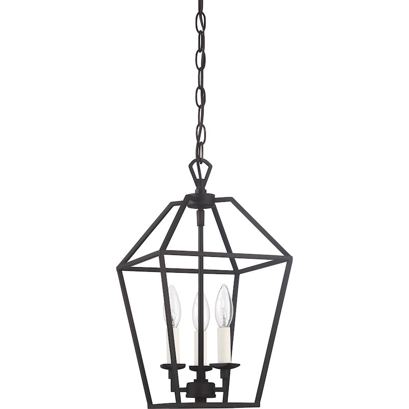 Quoizel Aviary 3 Light Foyer Piece, Palladian Bronze