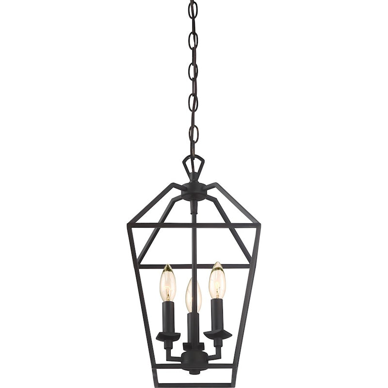 Quoizel Aviary 3 Light Foyer Piece, Palladian Bronze