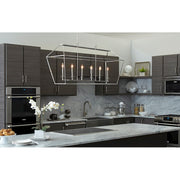 Quoizel Aviary 6 Light Island Chandelier, Polished Nickel