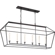 Quoizel Aviary 6 Light Island Chandelier, Palladian Bronze