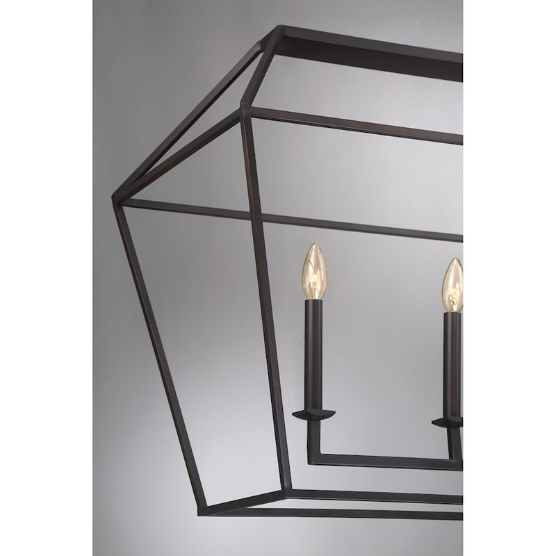 Quoizel Aviary 6 Light Island Chandelier, Palladian Bronze