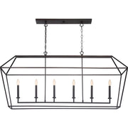 Quoizel Aviary 6 Light Island Chandelier, Palladian Bronze