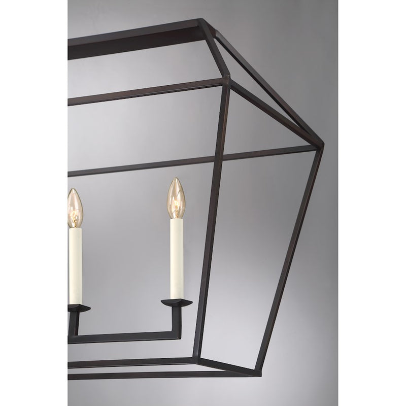 Quoizel Aviary 6 Light Island Chandelier, Palladian Bronze