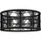 Quoizel Axford 5Light Semi-Flush Mount, Antique Nickel/Black Rope