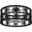 Quoizel Axford 5Light Semi-Flush Mount, Antique Nickel/Black Rope