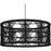 Quoizel Axford 5Light Pendant, Antique Nickel/Black Rope