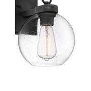 Quoizel Barre 8.5" 1 Light Outdoor Wall Lantern, Grey Ash/Seeded