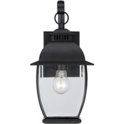 Quoizel 1 Light Bain Outdoor Wall Lantern in Mystic Black