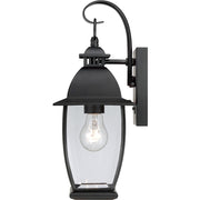 Quoizel 1 Light Bain Outdoor Wall Lantern in Mystic Black
