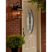 Quoizel 3 Light Bain Outdoor Wall Lantern in Mystic Black