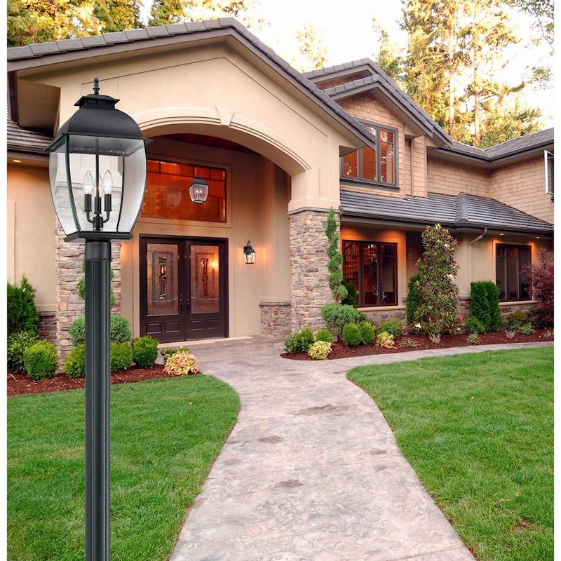 Quoizel 3 Light Bain Outdoor Fixture in Mystic Black