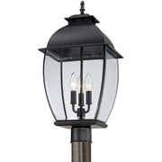 Quoizel 3 Light Bain Outdoor Fixture in Mystic Black