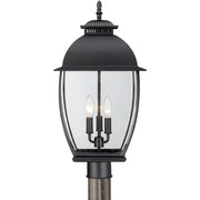 Quoizel 3 Light Bain Outdoor Fixture in Mystic Black
