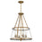Quoizel Barlow 4 Light Pendant, Weathered Brass