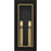 Quoizel Bourbon 2 Light 15" Outdoor Lantern, Black/Clear Glass