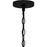 Quoizel Balchier 1 Light 7" Outdoor Lantern, Black/Clear Hammered