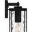Quoizel Balchier 1 Light Outdoor Lantern, Black/Clear Hammered