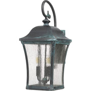 Quoizel Bardstown 3 Light Outdoor Wall Lantern, Aged Verde
