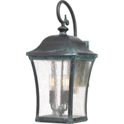 Quoizel Bardstown 3 Light Outdoor Wall Lantern, Aged Verde
