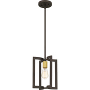 Quoizel Beaufain 1 Light Mini Pendant, Old Bronze