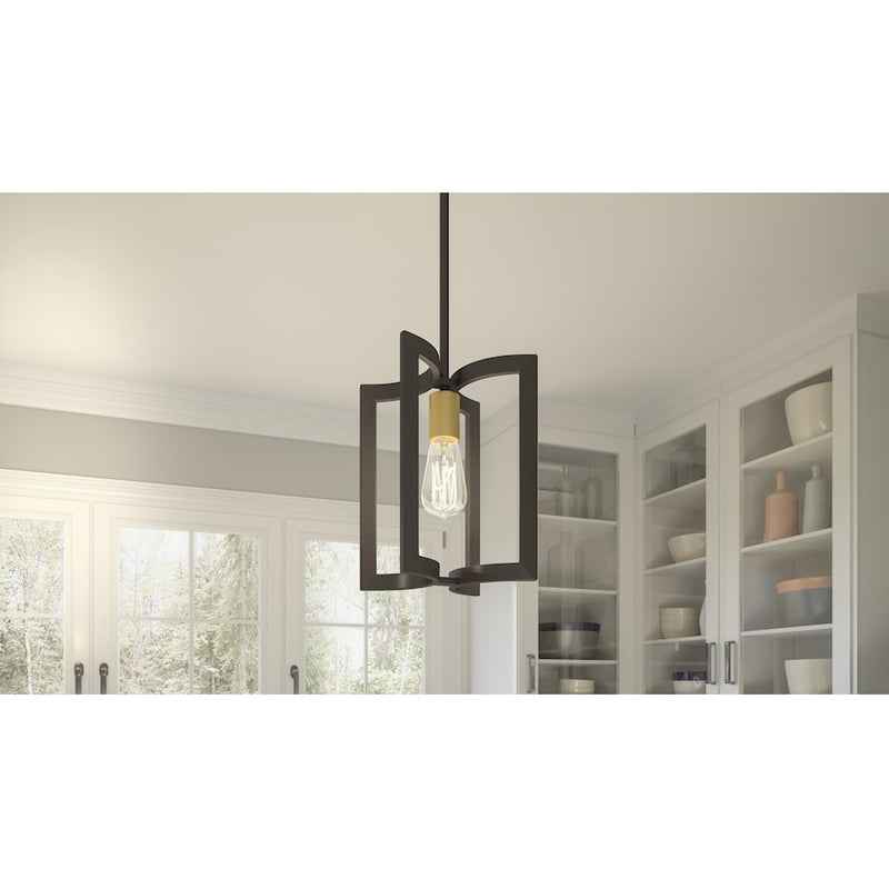 Quoizel Beaufain 1 Light Mini Pendant, Old Bronze
