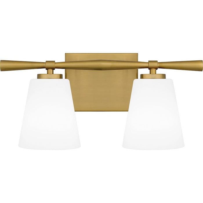 Quoizel Brindley 2 Light Bath Light, Opal Etched